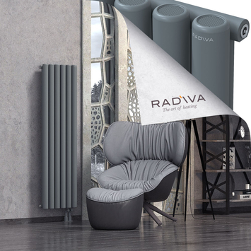 Mati Aluminium Radiator 1500x440 Anthracite Bottom Right 50mm