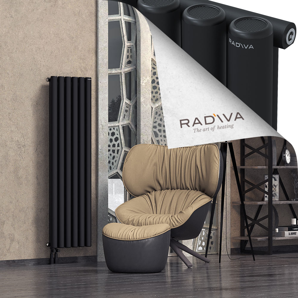 Mati Aluminium Radiator 1500x440 Black - 3
