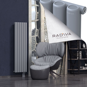 Mati Aluminium Radiator 1500x440 Grey Bottom Right 50mm