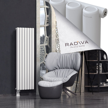 Mati Aluminium Radiator 1500x514 White Bottom Left 50mm