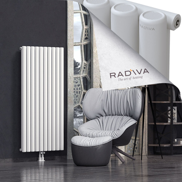 Mati Aluminium Radiator 1500x736 White Bottom Middle 50mm