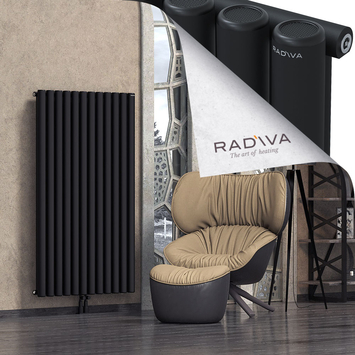 Mati Aluminium Radiator 1500x884 Black Bottom Middle 50mm