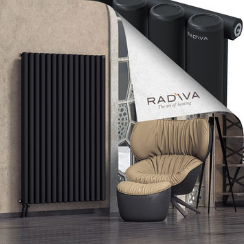 Mati Aluminium Radiator 1600x1106 Black Bottom Left 50mm