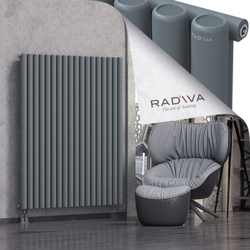 Mati Aluminium Radiator 1600x1328 Anthracite Bottom Left 50mm