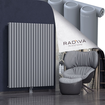 Mati Aluminium Radiator 1600x1402 Grey Bottom Middle 50mm