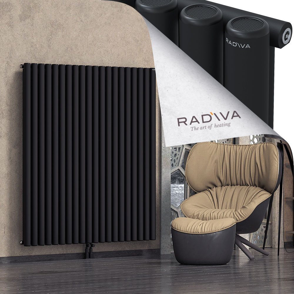 Mati Aluminium Radiator 1600x1476 Black - 2
