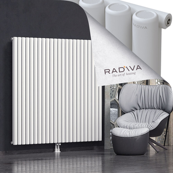 Mati Aluminium Radiator 1600x1698 White Bottom Middle 50mm
