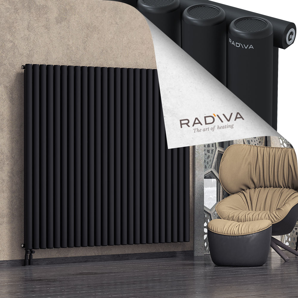 Mati Aluminium Radiator 1600x1846 Black - 3