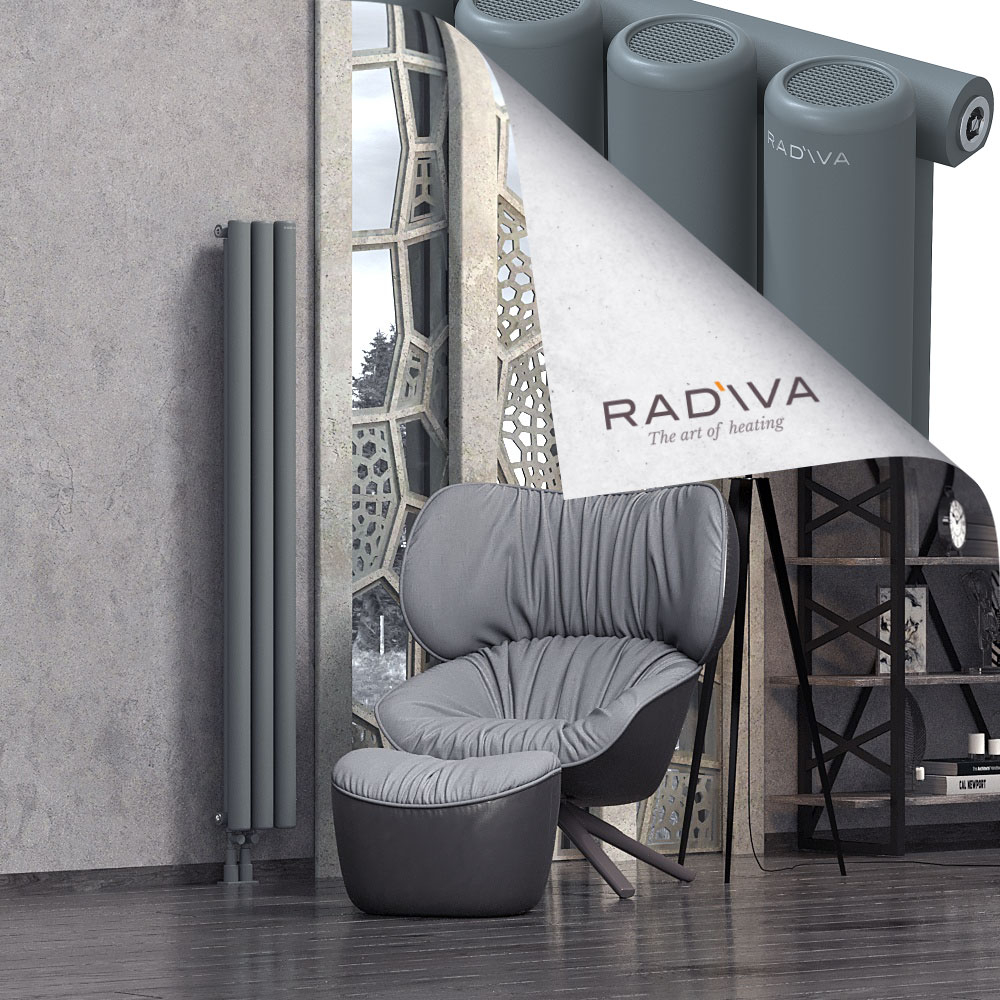 Mati Aluminium Radiator 1600x218 Anthracite - 3