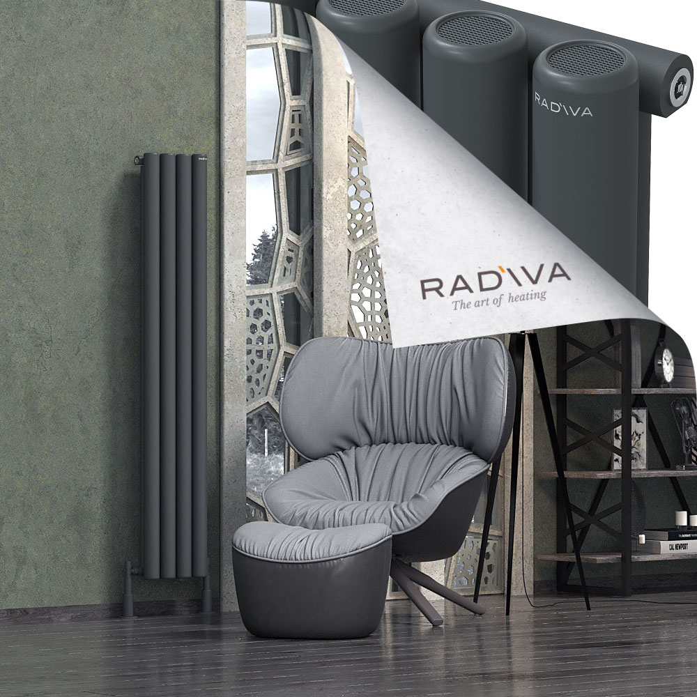 Mati Aluminium Radiator 1600x292 Dark Anthracite - 1