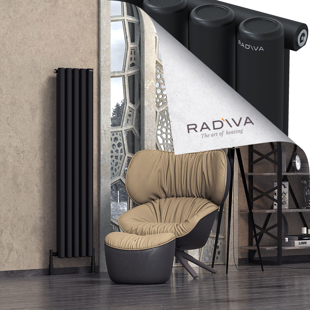 Mati Aluminium Radiator 1600x366 Black - 1