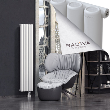 Mati Aluminium Radiator 1600x366 White Bottom Right 50mm