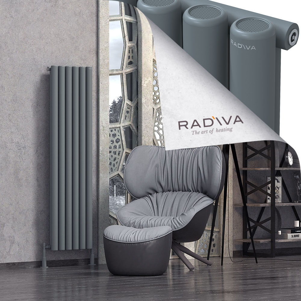 Mati Aluminium Radiator 1600x440 Anthracite - 1