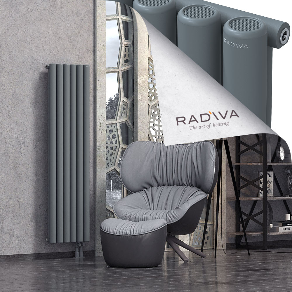 Mati Aluminium Radiator 1600x440 Anthracite - 4