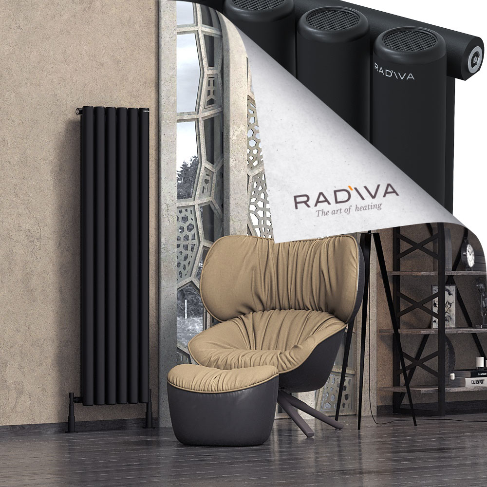 Mati Aluminium Radiator 1600x440 Black - 1