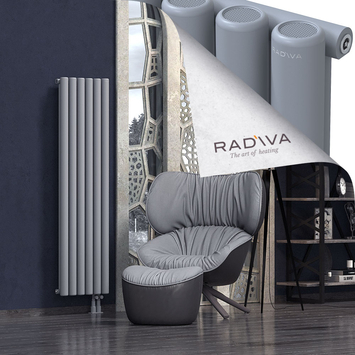 Mati Aluminium Radiator 1600x440 Grey Bottom Right 50mm