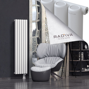 Mati Aluminium Radiator 1600x440 White Bottom Right 50mm