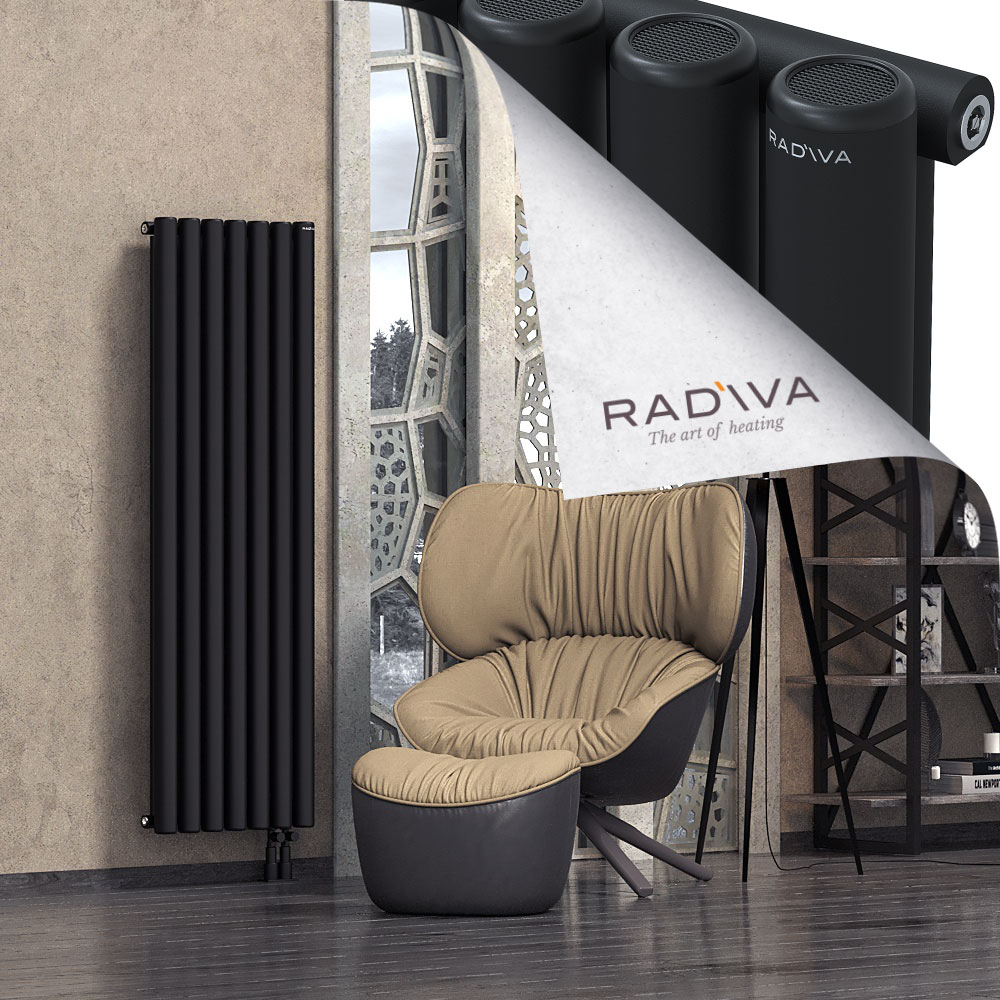 Mati Aluminium Radiator 1600x514 Black - 4