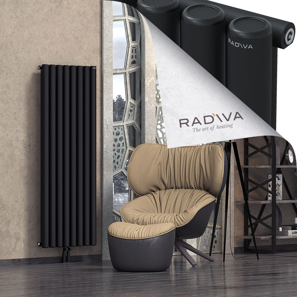 Mati Aluminium Radiator 1600x588 Black - 2