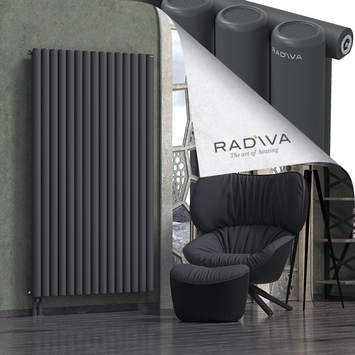 Mati Aluminium Radiator 1800x1106 Dark Anthracite Bottom Left 50mm