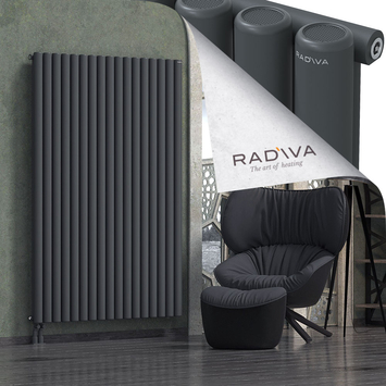 Mati Aluminium Radiator 1800x1254 Dark Anthracite Bottom Left 50mm