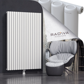 Mati Aluminium Radiator 1800x1328 White Bottom Middle 50mm