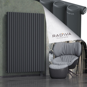 Mati Aluminium Radiator 1800x1402 Dark Anthracite Bottom Right 50mm