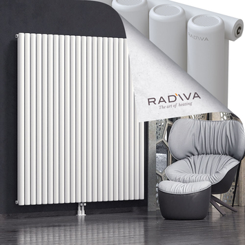 Mati Aluminium Radiator 1800x1698 White Bottom Middle 50mm