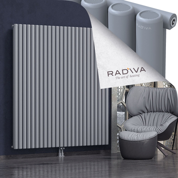 Mati Aluminium Radiator 1800x1772 Grey Bottom Middle 50mm