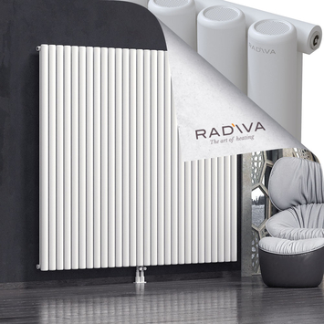 Mati Aluminium Radiator 1800x2068 White Bottom Middle 50mm