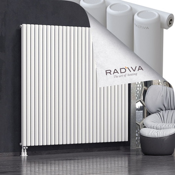 Mati Aluminium Radiator 1800x2068 White Bottom Left 50mm