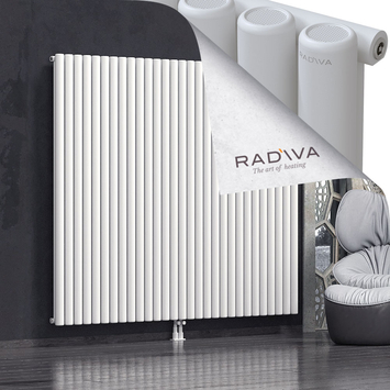 Mati Aluminium Radiator 1800x2142 White Bottom Middle 50mm