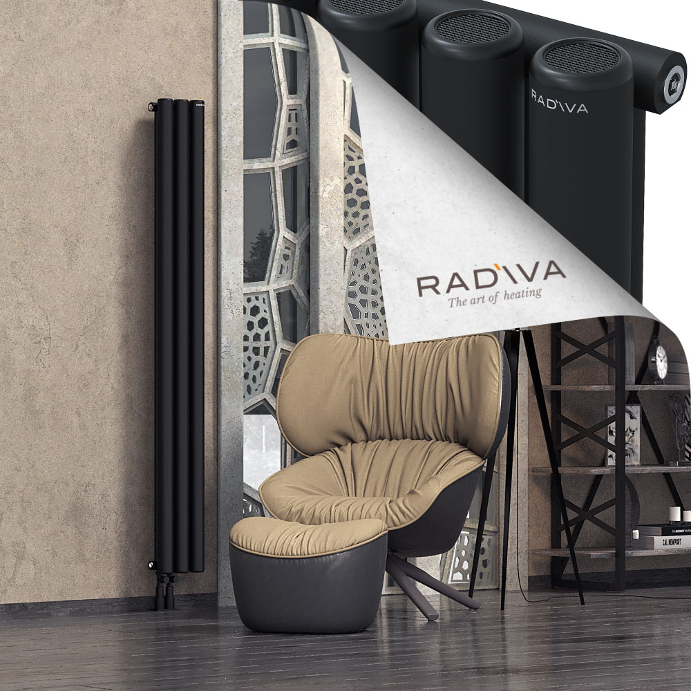 Mati Aluminium Radiator 1800x218 Black - 3