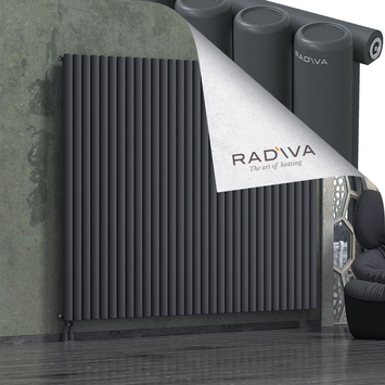Mati Aluminium Radiator 1800x2290 Dark Anthracite Bottom Left 50mm