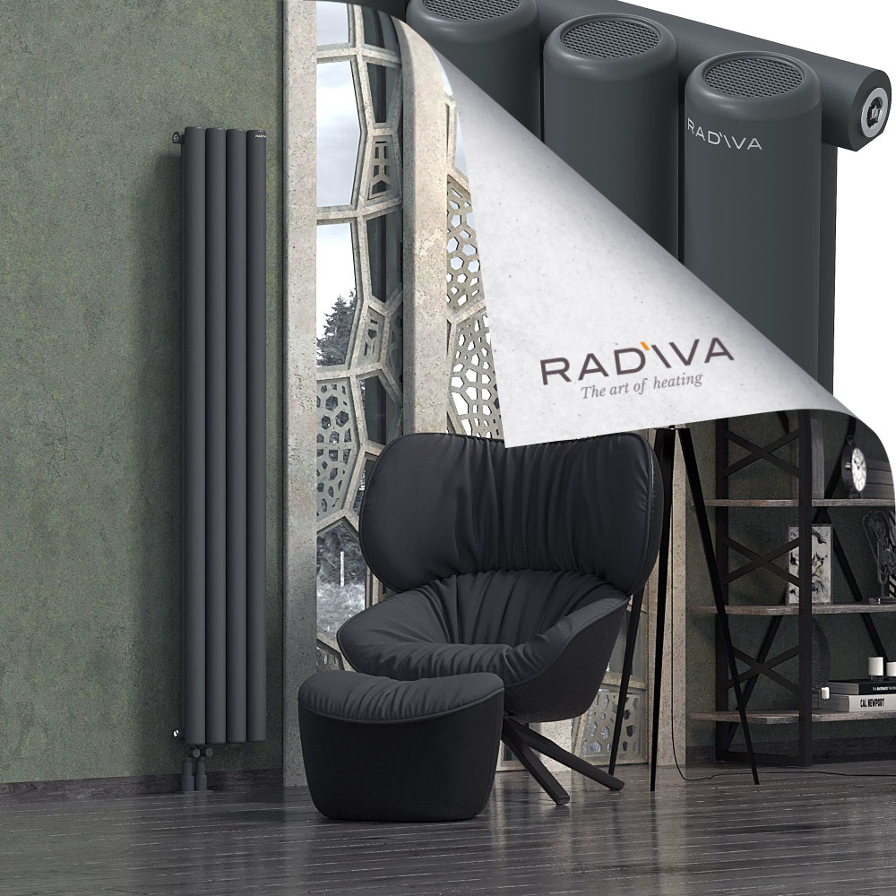Mati Aluminium Radiator 1800x292 Dark Anthracite - 3