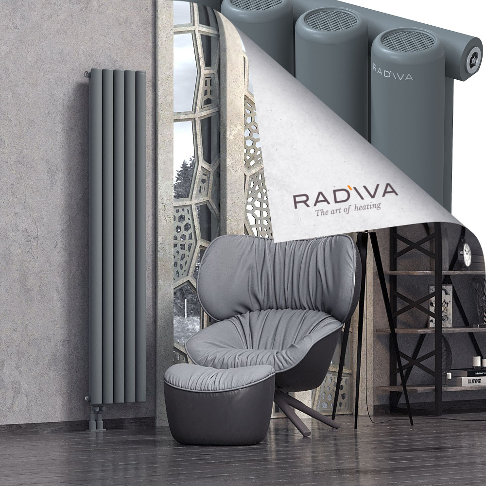 Mati Aluminium Radiator 1800x366 Anthracite - 3