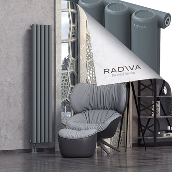 Mati Aluminium Radiator 1800x366 Anthracite Bottom Left 50mm