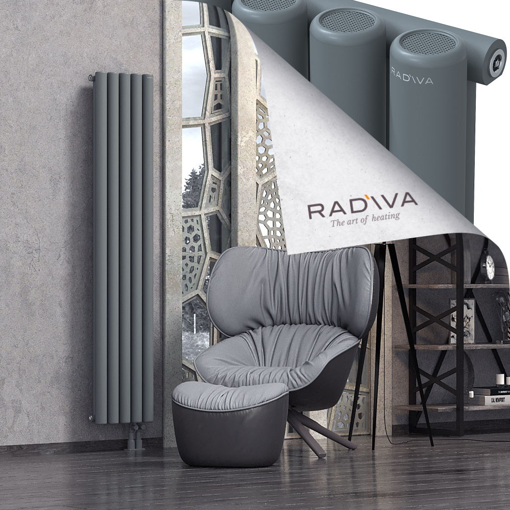 Mati Aluminium Radiator 1800x366 Anthracite - 4