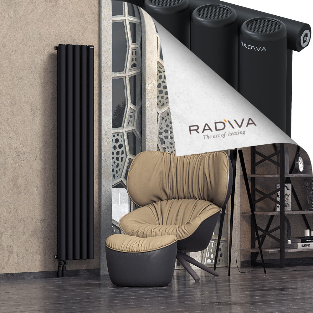 Mati Aluminium Radiator 1800x366 Black - 3