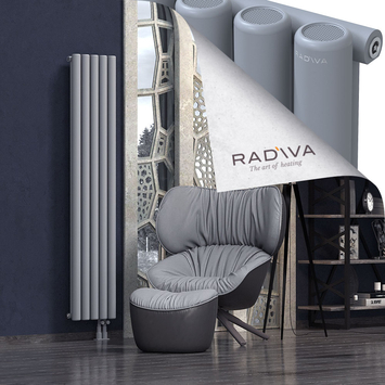 Mati Aluminium Radiator 1800x366 Grey Bottom Right 50mm