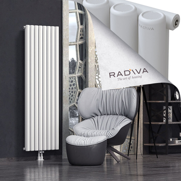 Mati Aluminium Radiator 1800x588 White Bottom Middle 50mm