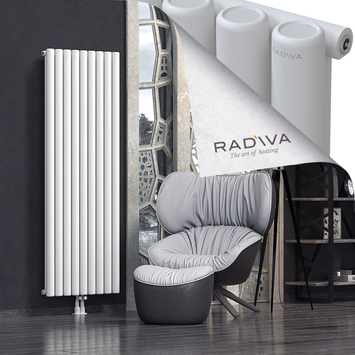 Mati Aluminium Radiator 1800x662 White Bottom Middle 50mm
