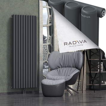 Mati Aluminium Radiator 1800x736 Dark Anthracite Bottom Middle 50mm