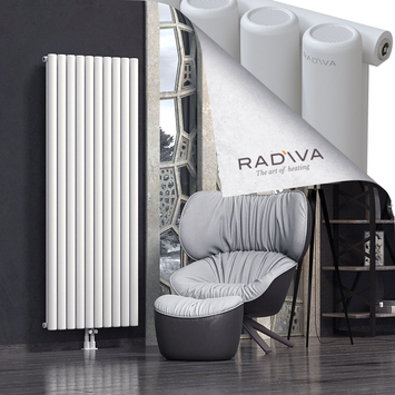 Mati Aluminium Radiator 1800x736 White Bottom Middle 50mm