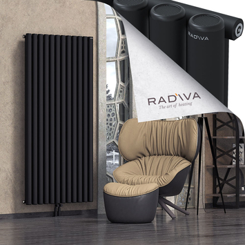 Mati Aluminium Radiator 1800x884 Black Bottom Middle 50mm