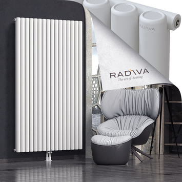 Mati Aluminium Radiator 1900x1180 White Bottom Middle 50mm