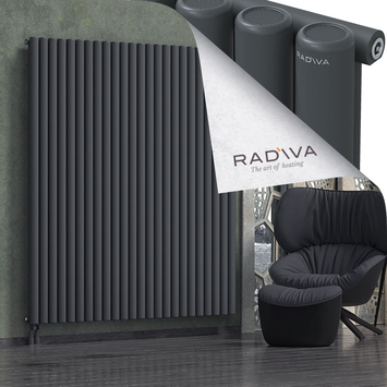 Mati Aluminium Radiator 1900x1772 Dark Anthracite Bottom Left 50mm