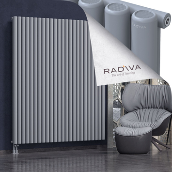 Mati Aluminium Radiator 1900x1772 Grey Bottom Left 50mm