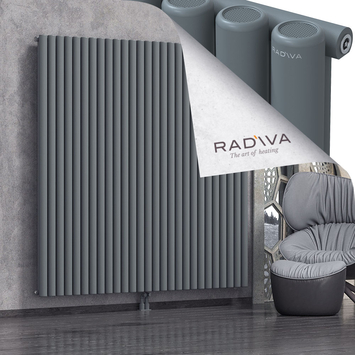 Mati Aluminium Radiator 1900x1994 Anthracite Bottom Middle 50mm