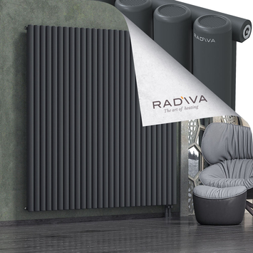 Mati Aluminium Radiator 1900x1994 Dark Anthracite Bottom Right 50mm